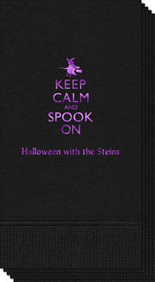 Keep Calm and Spook On Guest Towels
